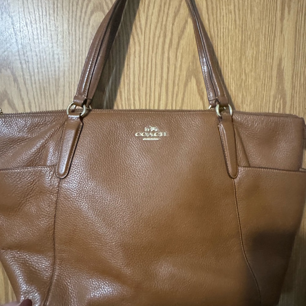 Coach Tan Leather Tote Bag